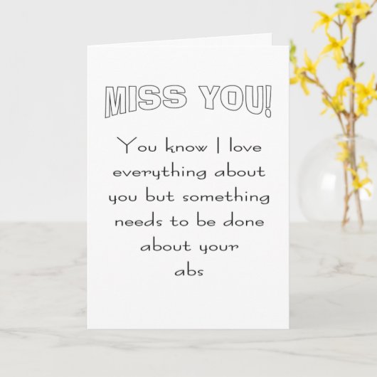 Grappig dat ik je mis kaart (Gele Bloem)