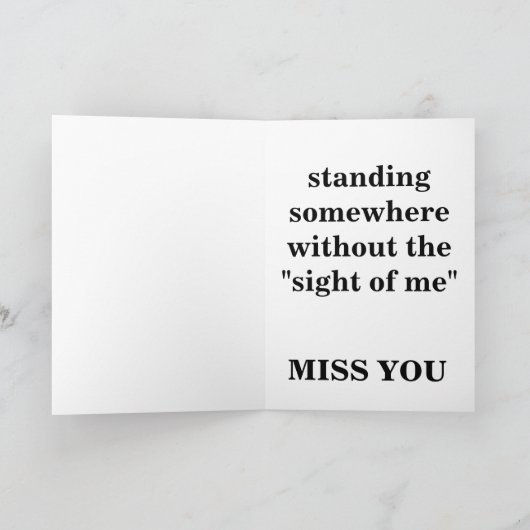 Grappig dat ik je mis kaart (Binnen)