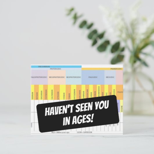 Grappig dat ik je niet heb gezien in Ages Geologic Briefkaart (Staand voorkant)