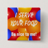 Grappig dat ik je voedsel Button bedien (Voorkant)