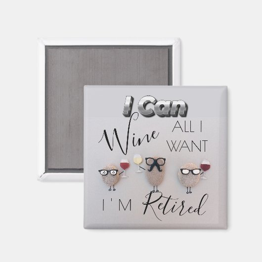 Grappig dat ik kan wijn alles wat ik wil magneet (Voorkant / Achterkant)