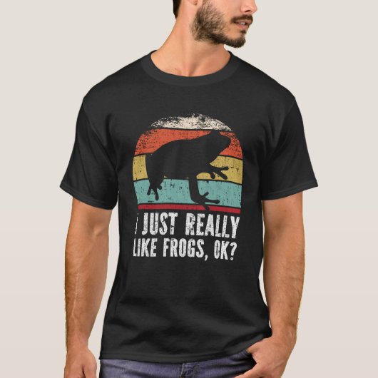 Grappig dat ik kikkers echt leuk vind. t-shirt (Voorkant)