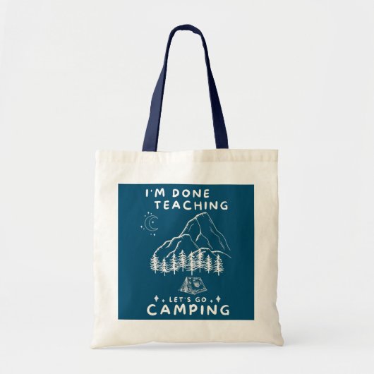 Grappig dat ik klaar ben met leren, laten we gaan  tote bag (Voorkant)