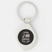 Grappig dat ik koffie in code vertaal sleutelhanger (Voorkant)