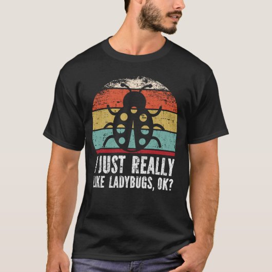 Grappig dat ik ladybugs echt leuk vind. t-shirt (Voorkant)