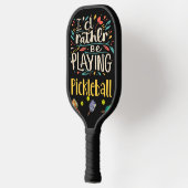 Grappig dat ik liever Abstract pickleball speel Pickleball Paddle (Links)
