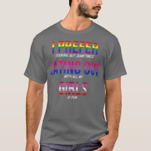 Grappig dat ik liever koken, maar soms wel Q eten T-shirt