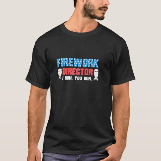 Grappig dat ik loop... we runnen Fireworks Directo T-shirt (Voorkant)