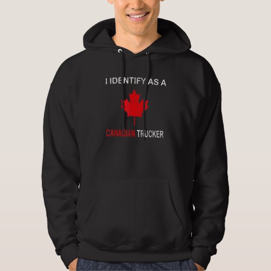 Grappig dat ik me identificeer als een Canadese Tu Hoodie (Voorkant)