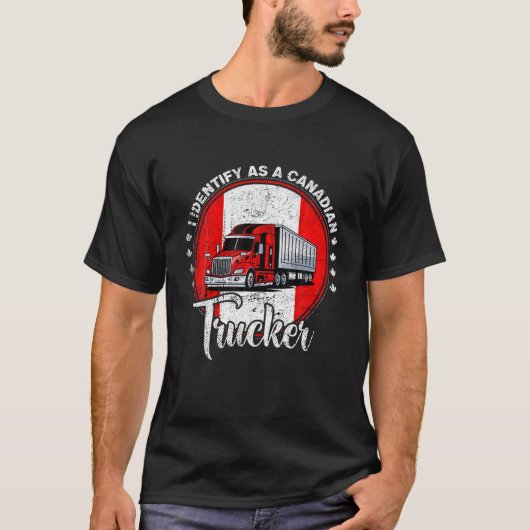 Grappig dat ik me identificeer als een Canadese Tu T-shirt (Voorkant)