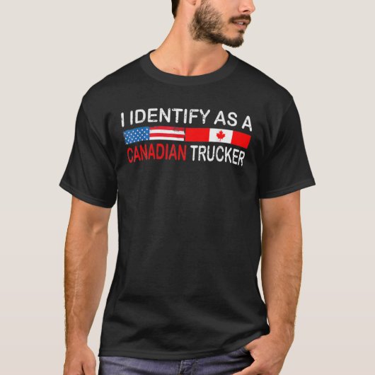Grappig dat ik me identificeer als een Canadese Tu T-shirt (Voorkant)