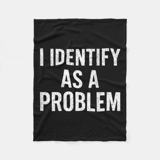 Grappig dat ik me identificeer als een probleem te fleece deken (Voorkant)