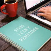 Grappig dat ik me niet kan herinneren notitieboek