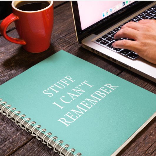 Grappig dat ik me niet kan herinneren notitieboek