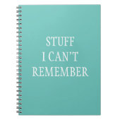 Grappig dat ik me niet kan herinneren notitieboek (Voorkant)