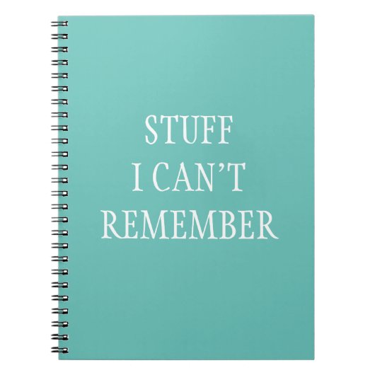 Grappig dat ik me niet kan herinneren notitieboek (Voorkant)