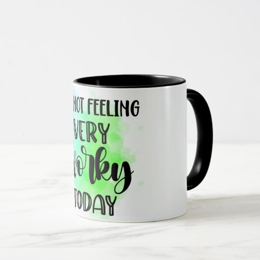 Grappig dat ik me vandaag niet erg druk voel mok (Voorkant rechts)