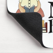 Grappig dat ik meer boeken nodig heb. muismat (Hoek)