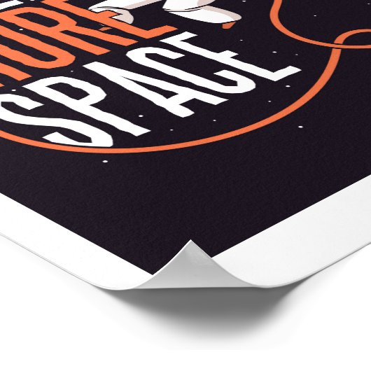 Grappig dat ik meer ruimte-toonaangevende grafisch poster (Hoek)