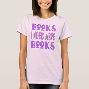 Grappig dat ik meer T-shirt voor boeken nodig heb