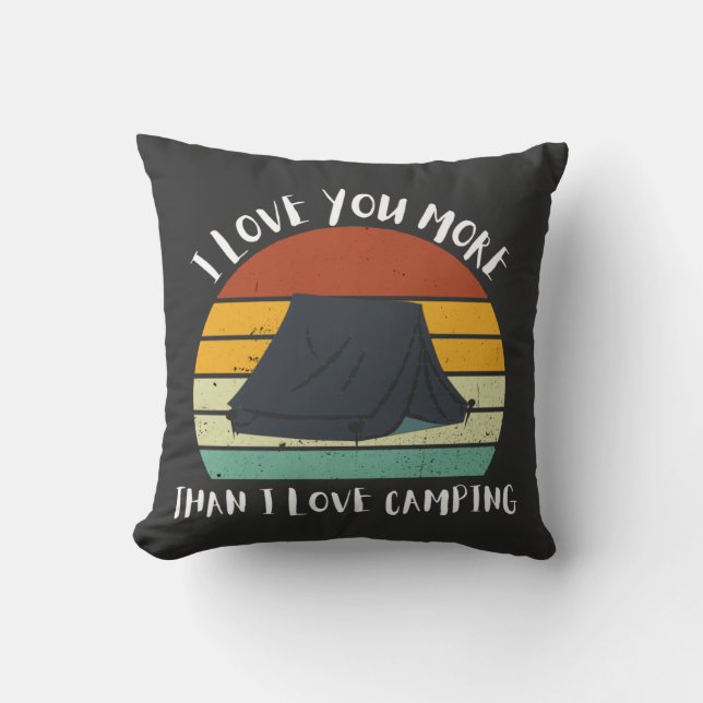 Grappig dat ik meer van je hou dan van Camping Kussen (Voorkant)