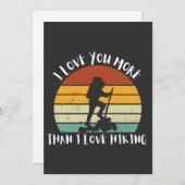 Grappig dat ik meer van je hou dan van het wandele feestdagenkaart (Voorkant / Achterkant)