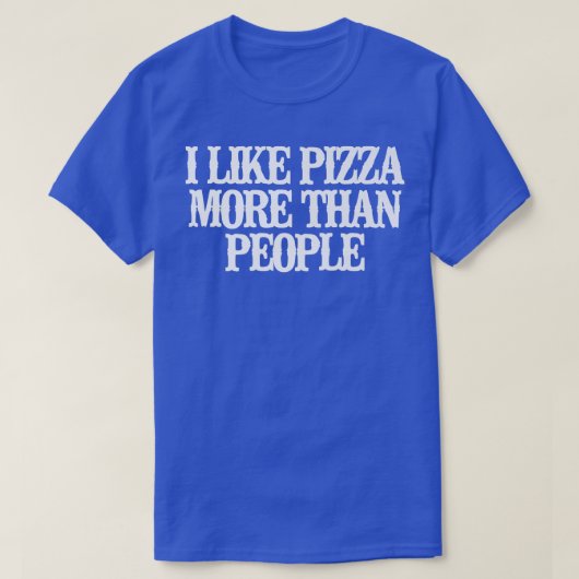  grappig dat ik meer van Pizza houd dan van het Ge T-shirt (Design voorkant)