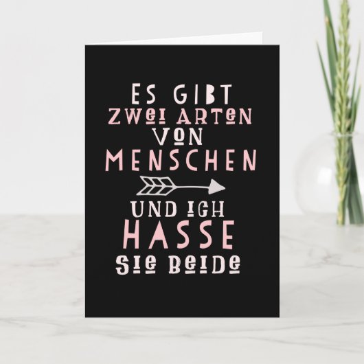 Grappig dat ik mensen haat kaart (Voorkant)