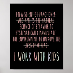 Grappig dat ik met de Kinder gedragsanalyse psycho Poster