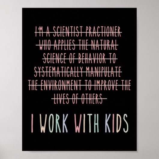 Grappig dat ik met de Kinder gedragsanalyse psycho Poster (Voorkant)