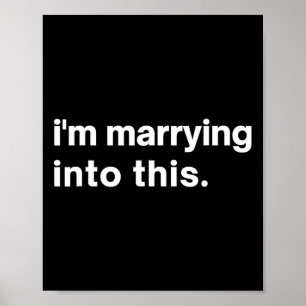 Grappig dat ik met deze verloofde trouw1  poster