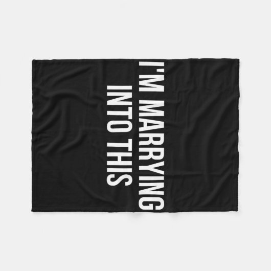 Grappig dat ik met deze verloofde trouw fleece deken (Voorkant (Horizontaal))