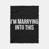Grappig dat ik met deze verloofde trouw fleece deken (Voorkant)