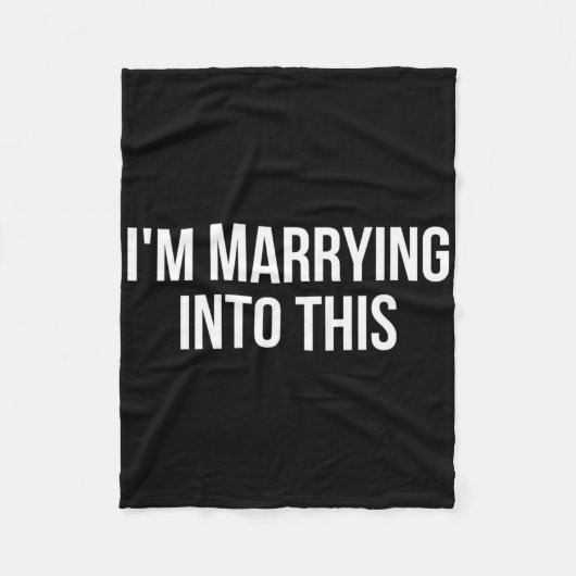 Grappig dat ik met deze verloofde trouw fleece deken (Voorkant)