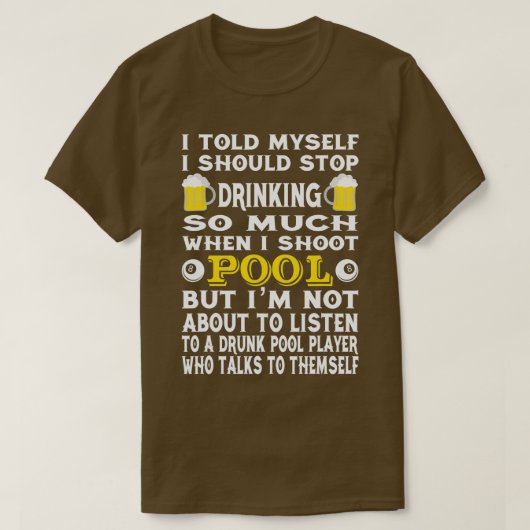 Grappig dat ik mezelf zei dat ik de Drink moest st T-shirt (Design voorkant)