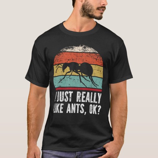 Grappig dat ik mieren echt leuk vind. t-shirt (Voorkant)