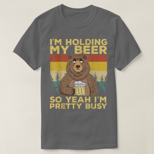 Grappig dat ik mijn bier vasthoud, dus ik ben Bus T-shirt (Design voorkant)