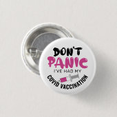 Grappig dat ik mijn covid-vaccinatie heb gehad. ronde button 3,2 cm (Voorkant /achterkant)