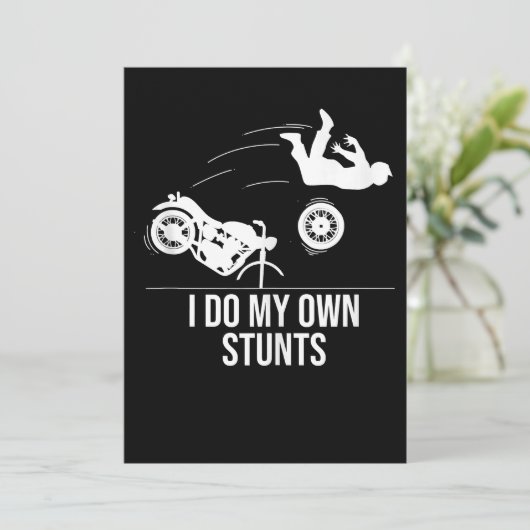 Grappig dat ik mijn eigen Mannen van Cool Motorcyc Feestdagenkaart (Staand voorkant)