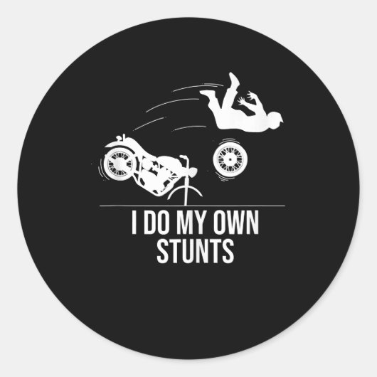 Grappig dat ik mijn eigen Mannen van Cool Motorcyc Ronde Sticker (Voorkant)