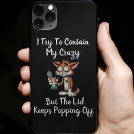 Grappig dat ik mijn gekte probeer te bevatten... iPhone 15 pro max case