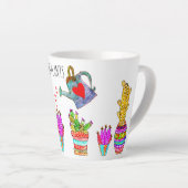 Grappig dat ik mijn Planten cacti nat maak Latte Mok (Rechterhoek)