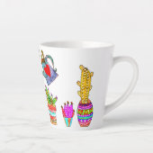 Grappig dat ik mijn Planten cacti nat maak Latte Mok (Rechts)