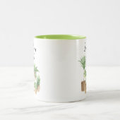 Grappig dat ik mijn Planten nat maak Tweekleurige Koffiemok (Center)