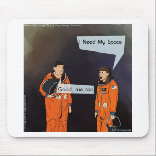 Grappig dat ik mijn ruimte nodig heb muismat