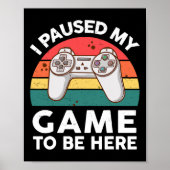 Grappig dat ik mijn videogame pauzeerde om hier Ki Poster (Voorkant)