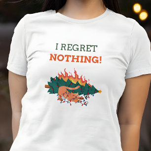 Grappig dat ik nergens spijt van heb Naughty Cat C T-shirt