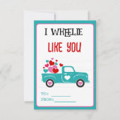 Grappig dat ik net als jullie Valentijnse klasse Notitiekaartje (Voorkant)