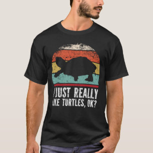Grappig dat ik net als schildpadden goed vind. t-shirt