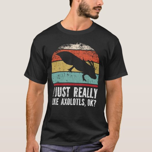 Grappig dat ik net zo goed als Axolotls hou? T-shirt (Voorkant)